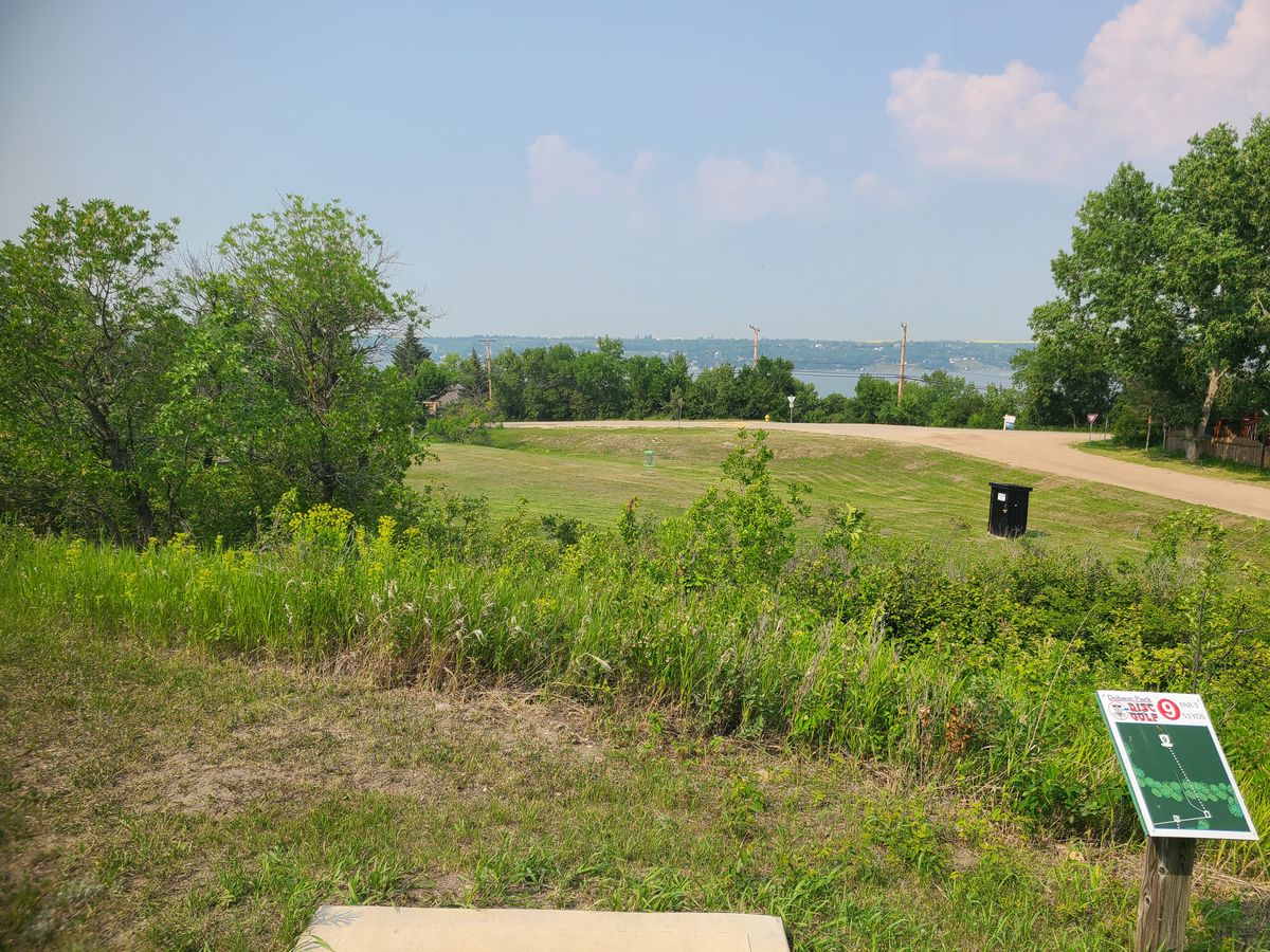 Fun downhill shot, hole 9
