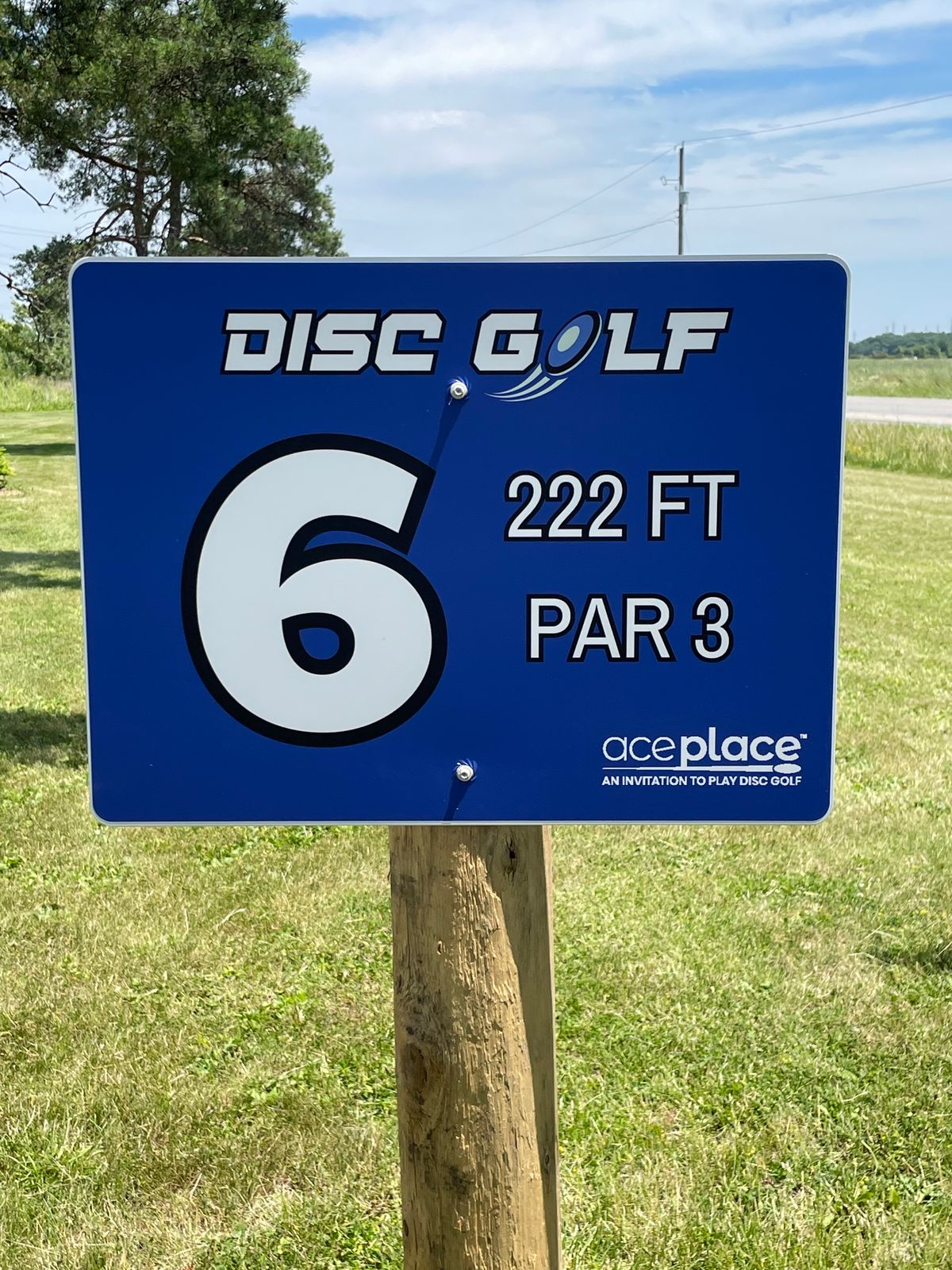 Hole 6 sign