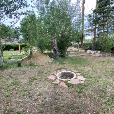 Fire pit in the garden