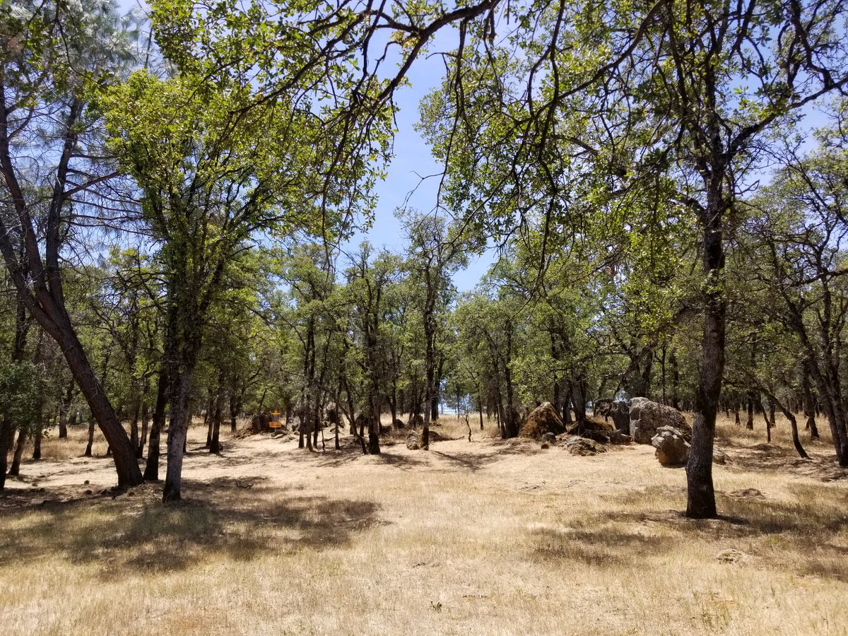 Approach to hole 11 in the long right setting in the rocks