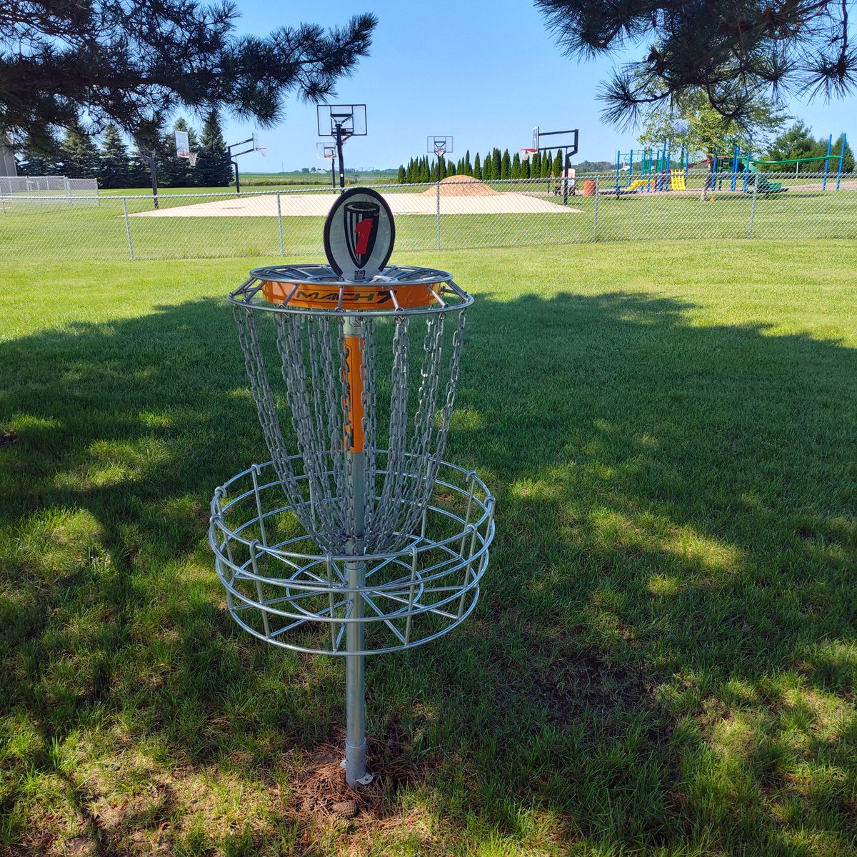 Hole 1 basket
