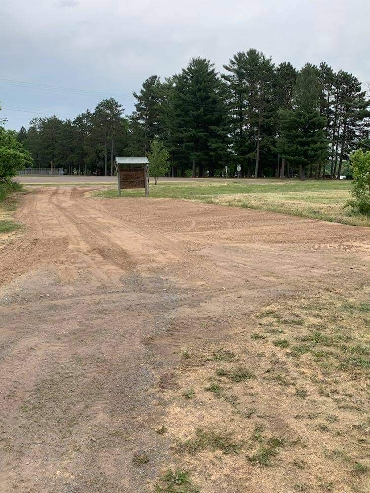 Fresh gravel for parking lot
