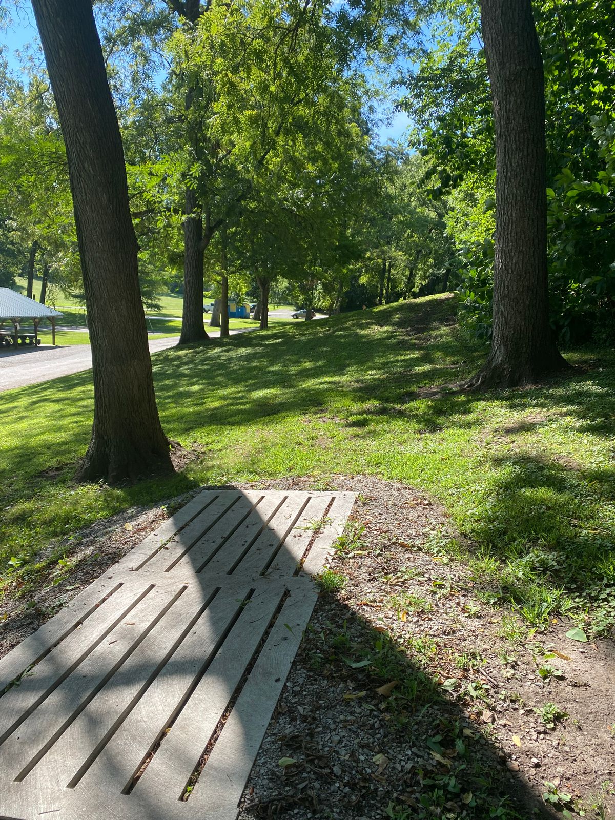 Hole 9 tee pad.