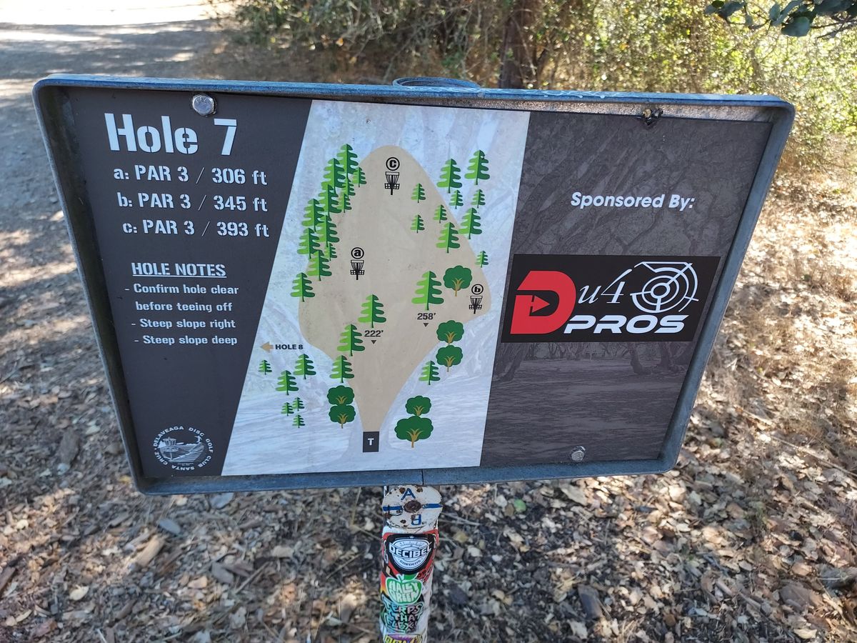Hole 7 tee sign