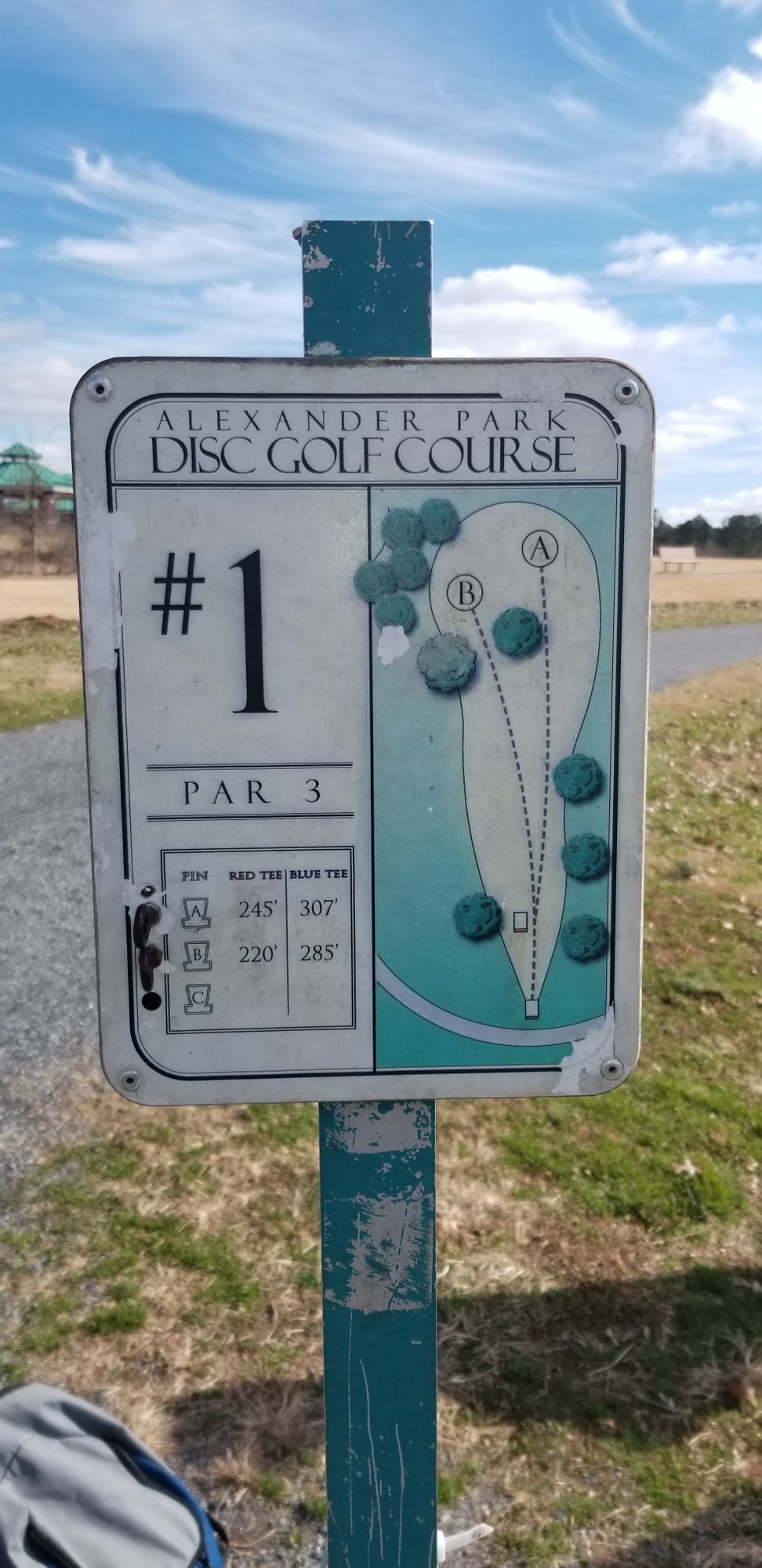 Hole 1 Sign