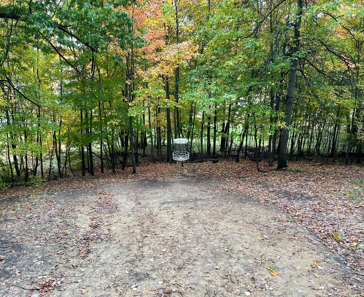 Death putt.  This photo doesn’t do it justice.  Very steep, easy roll away if you’re not careful.