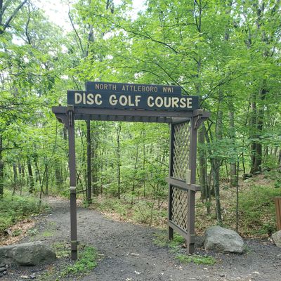 Disc golf course entrance.