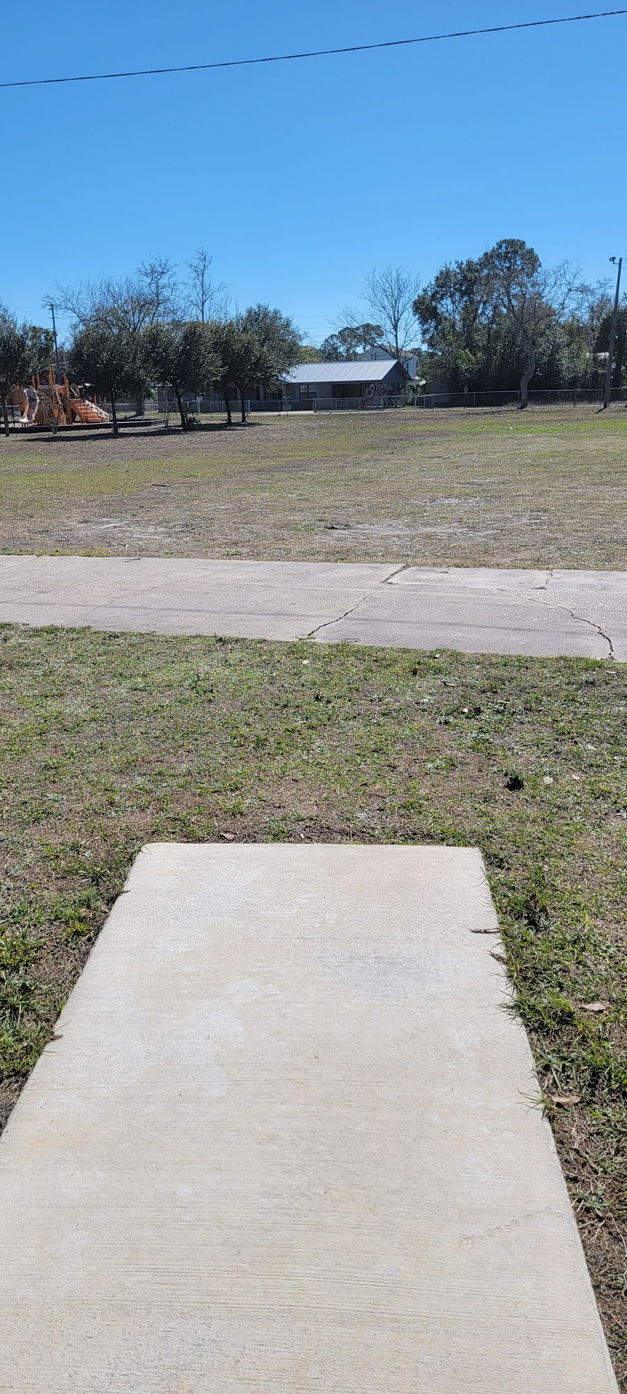 Hole 5 from tee pad