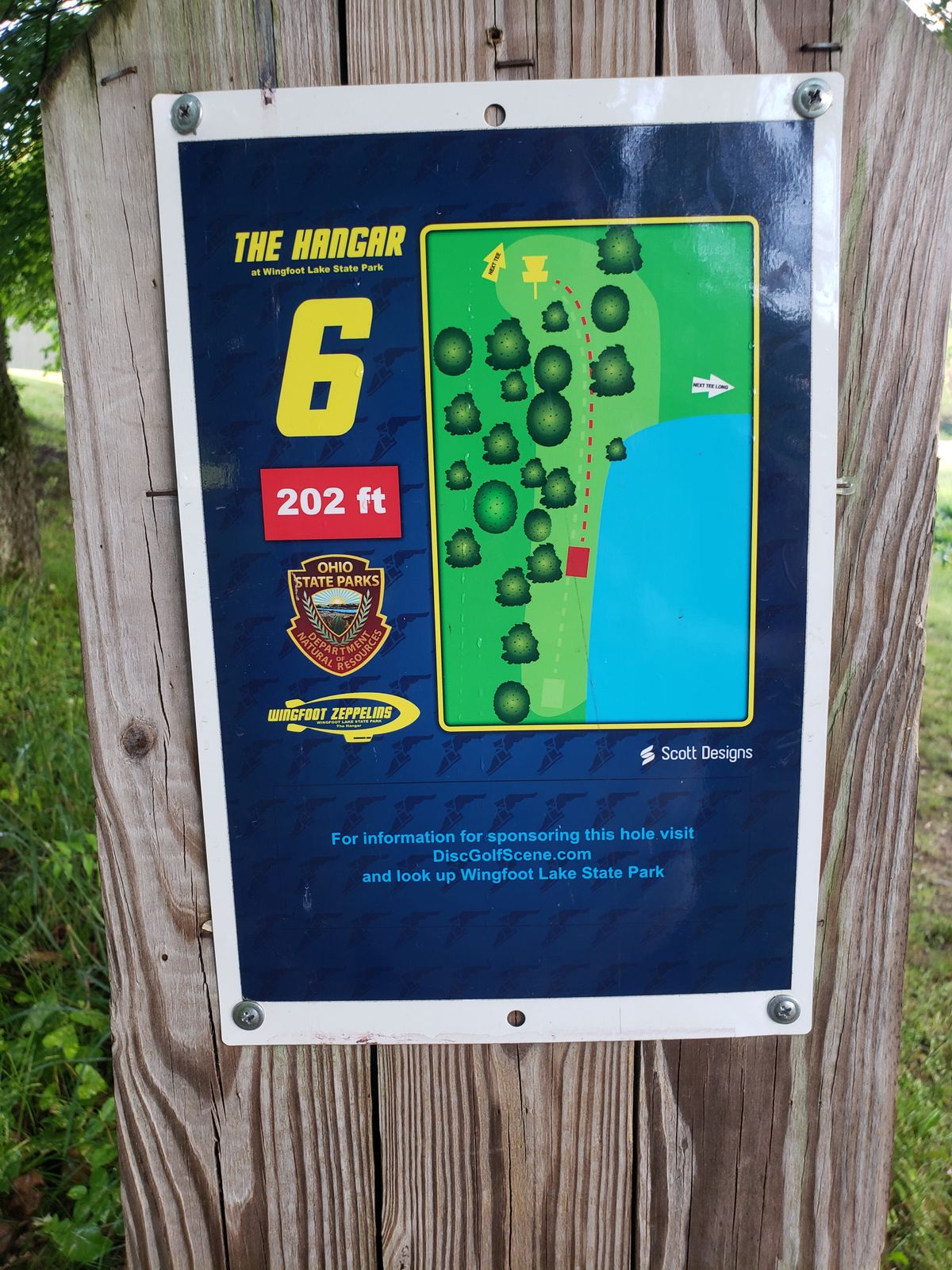 Hole 6 short sign