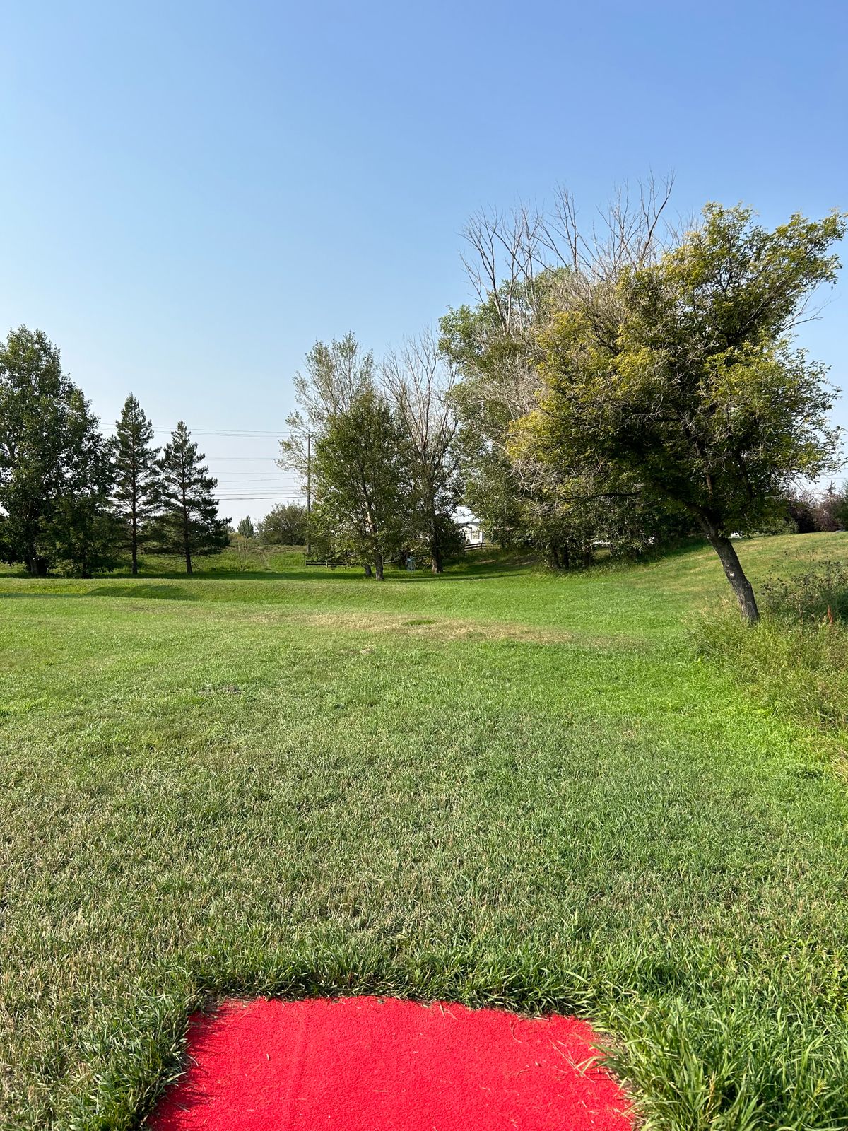 Hole 10 - (island) OB is anything farther than 33’ from basket
