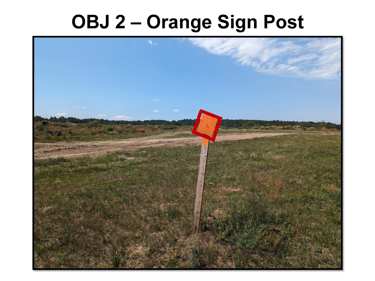 Object 2 - Orange Sign Post