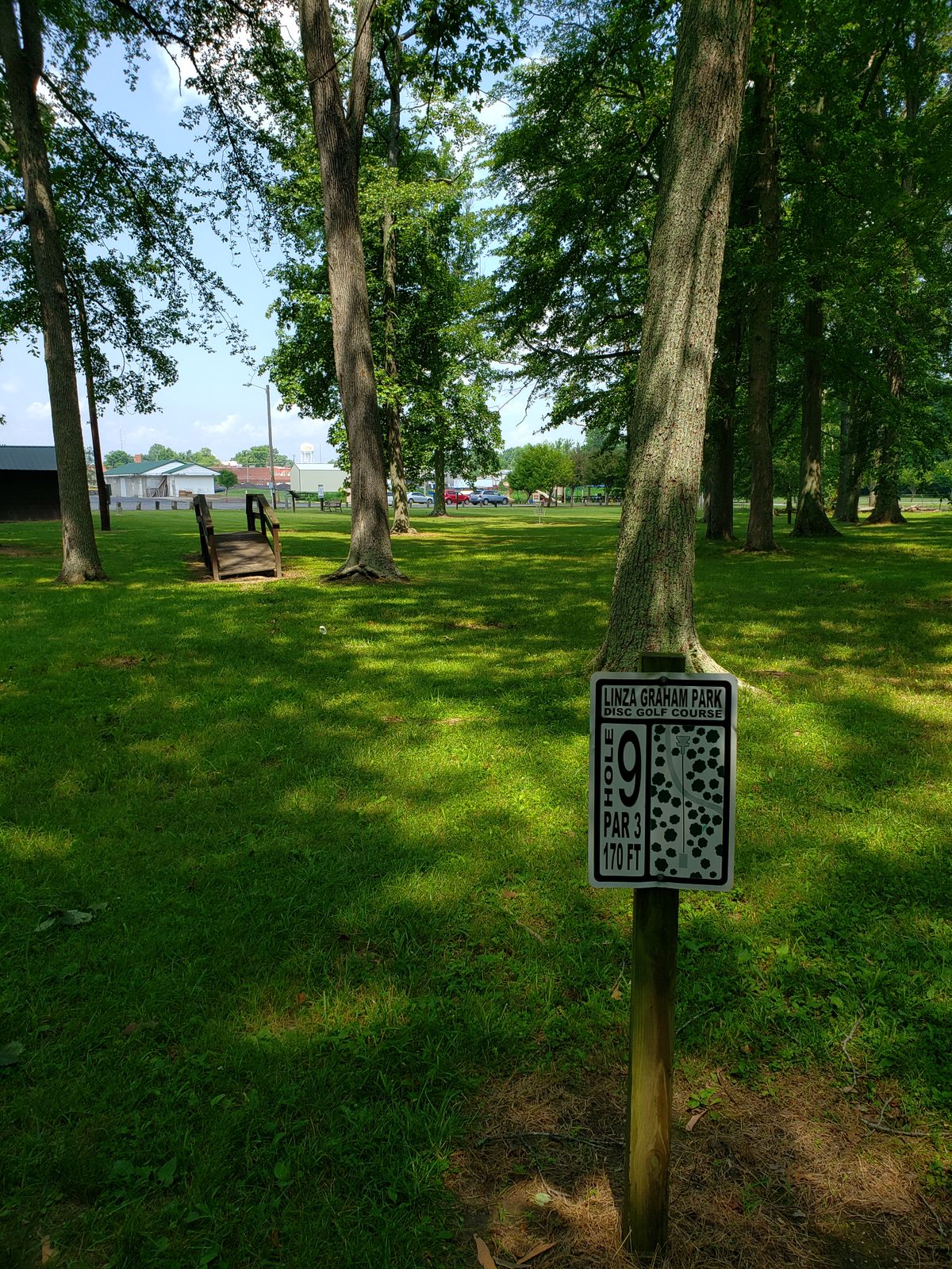 #9 Tee-Off sign and Fairway view.