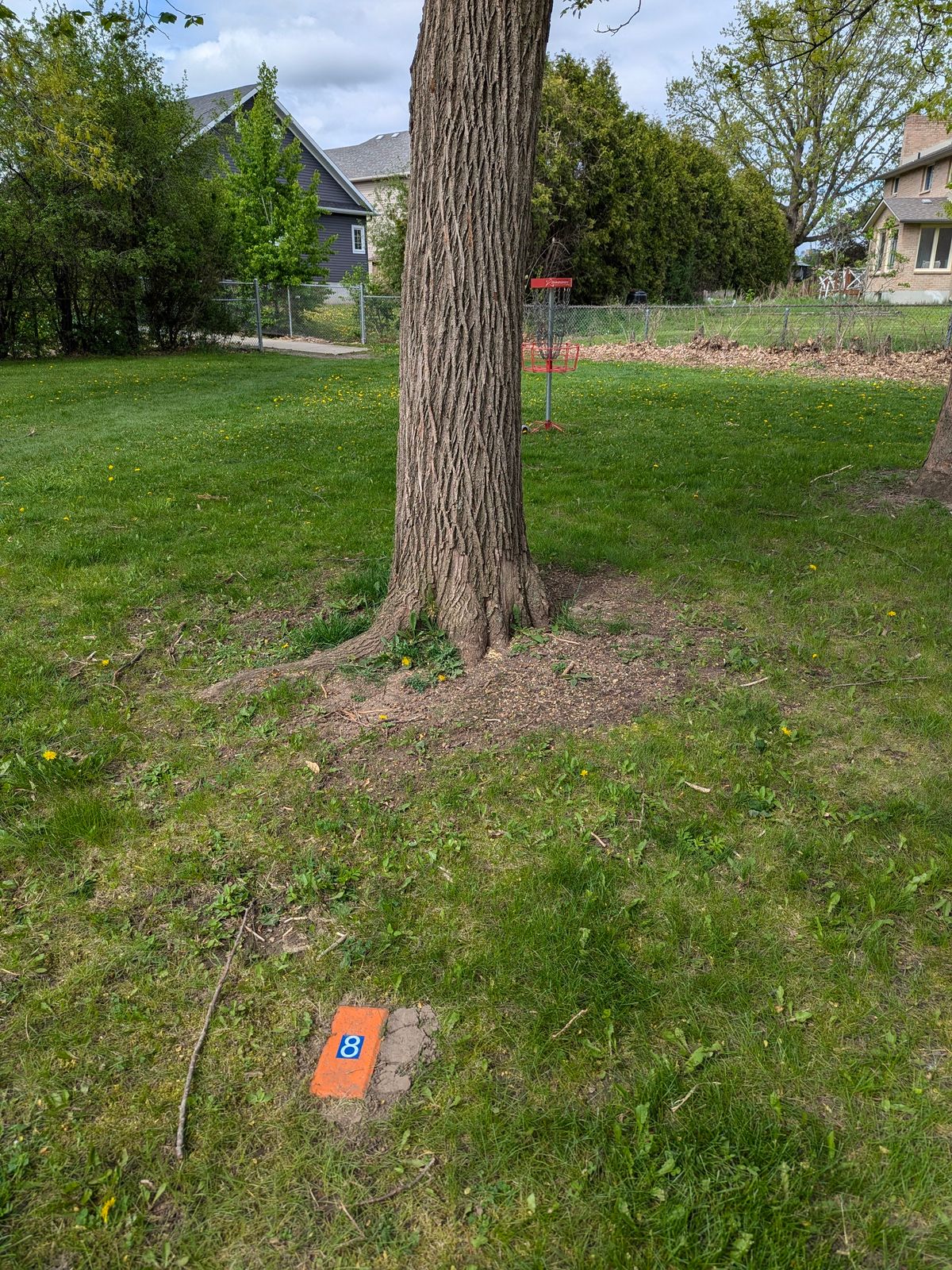 TEE 8.
*IMPORTANT: The Single Tee brick acts like a marker and you can only throw from behind the marker, not for either side or in fro