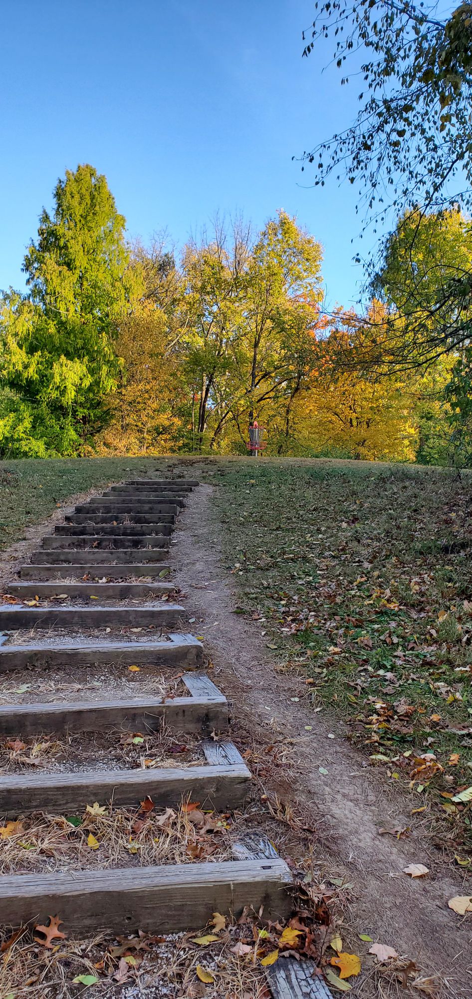 Beautiful fall colors, what a great disc golf town!!!
