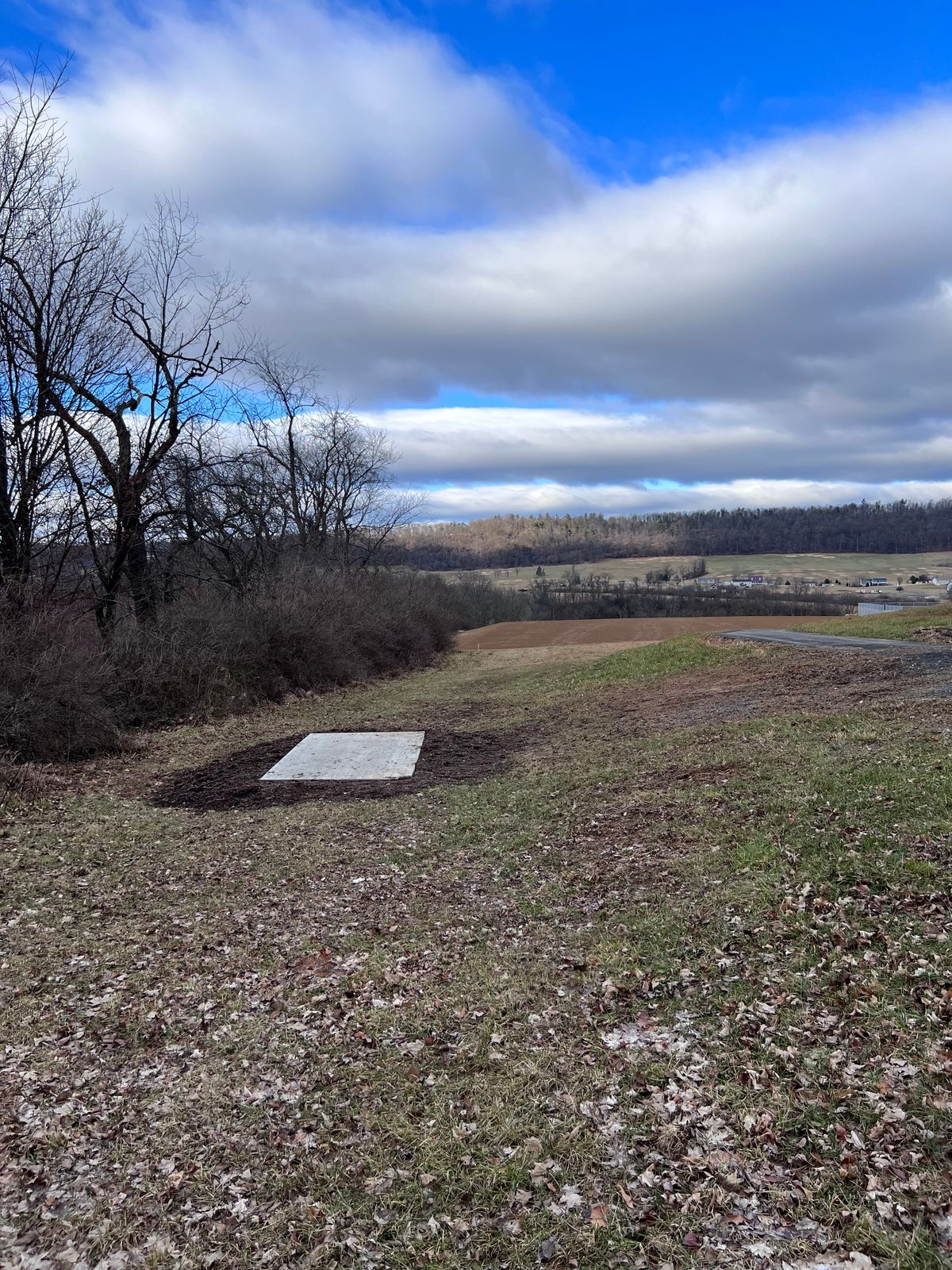 Tee Pad #1 in the winter