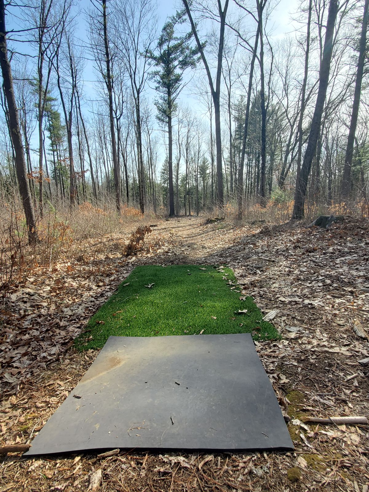 Hole 9 tee pad.
