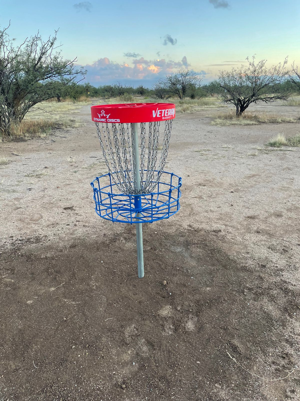 New basket on 18 after previous one was damaged and removed