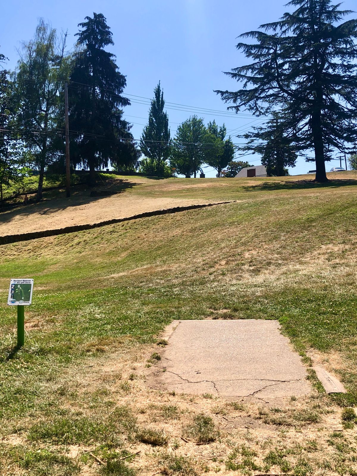 Hole two teepad