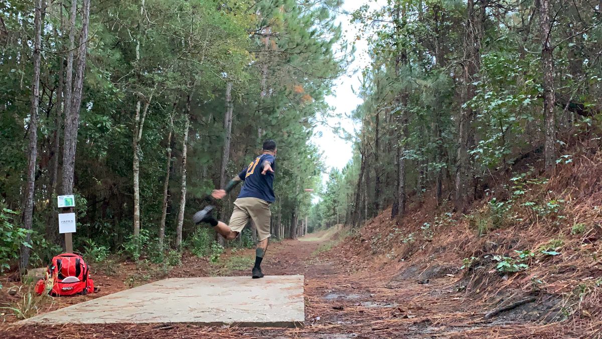 Hole 18’s tunnel fairway