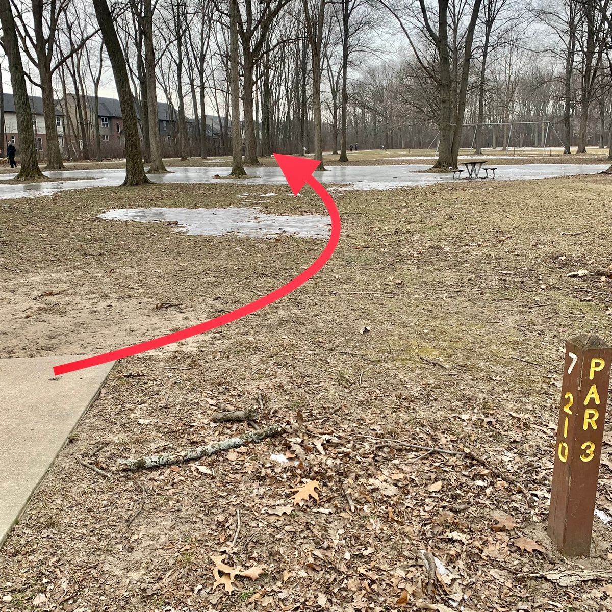 Hole 7 210ft par 3 🥶 Jan’22