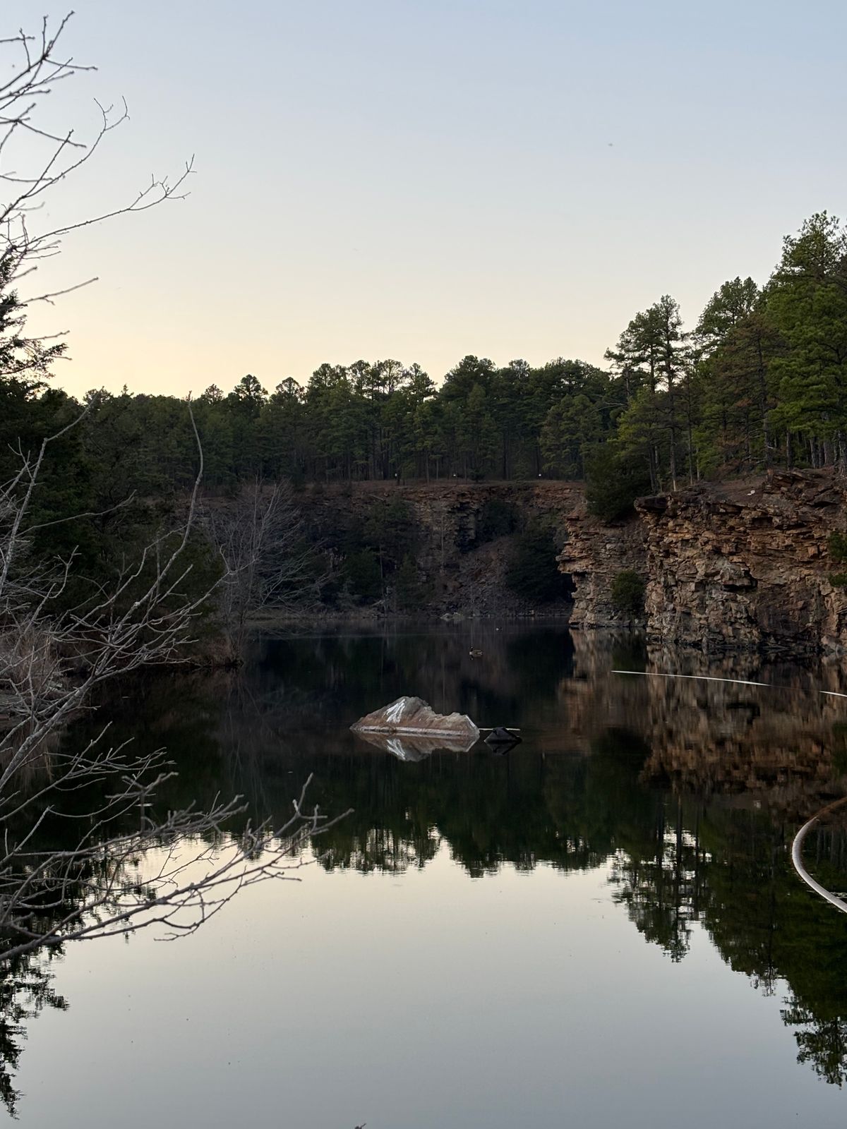 The bluff beyond hole 16