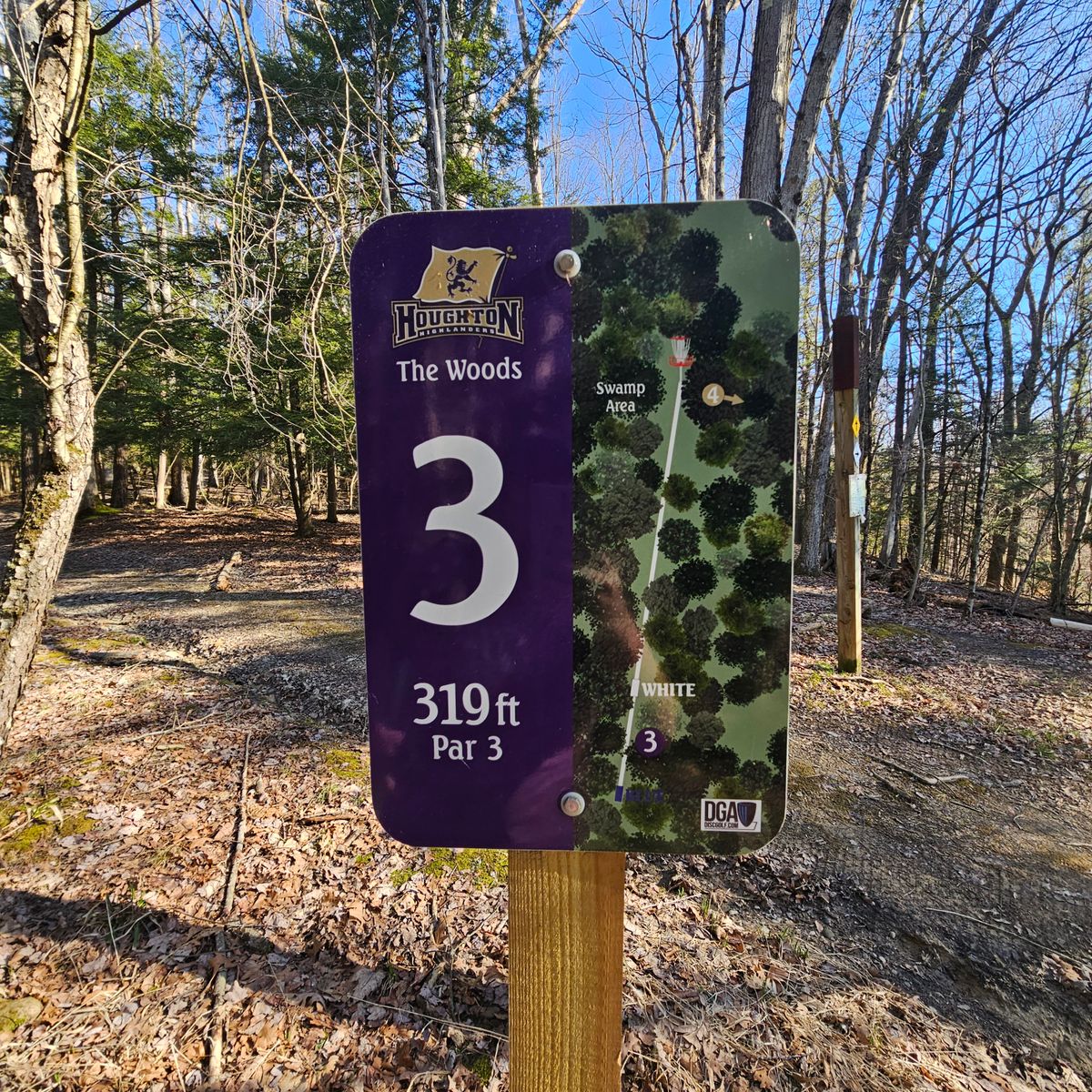 Signage for Hole #3