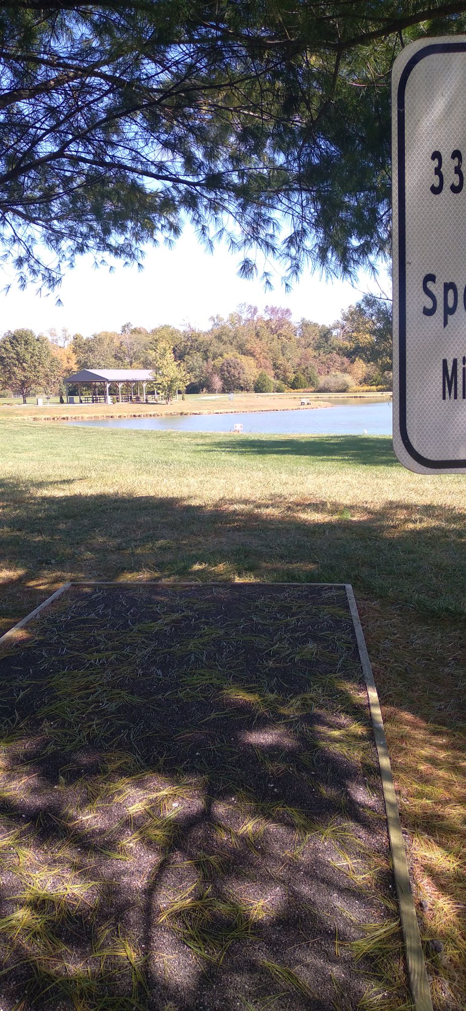 Intimidating water hazard on 2