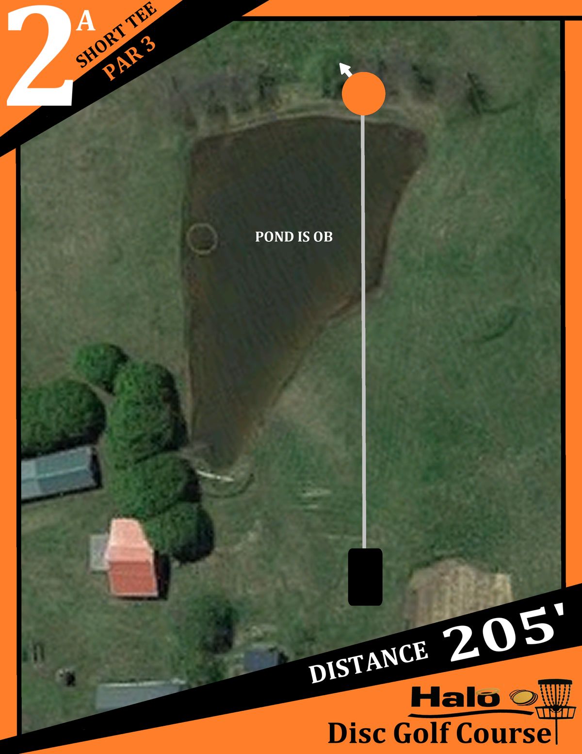 Hole 2A Tee Sign