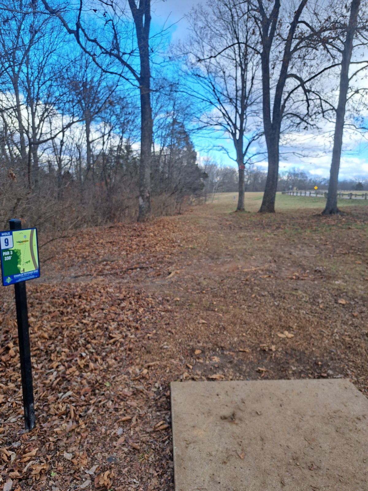 Hole 9 tee pad