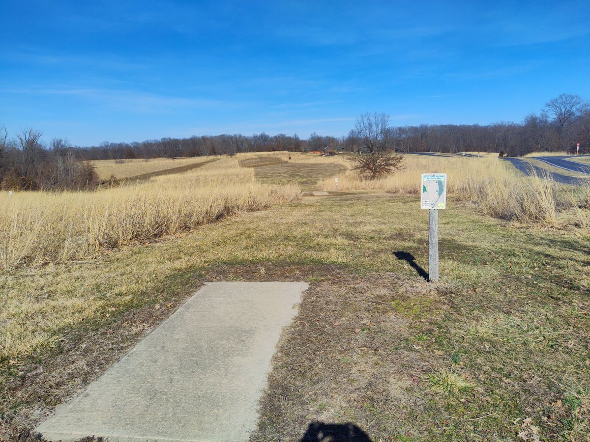Hole 1 from blue tee towards pin C