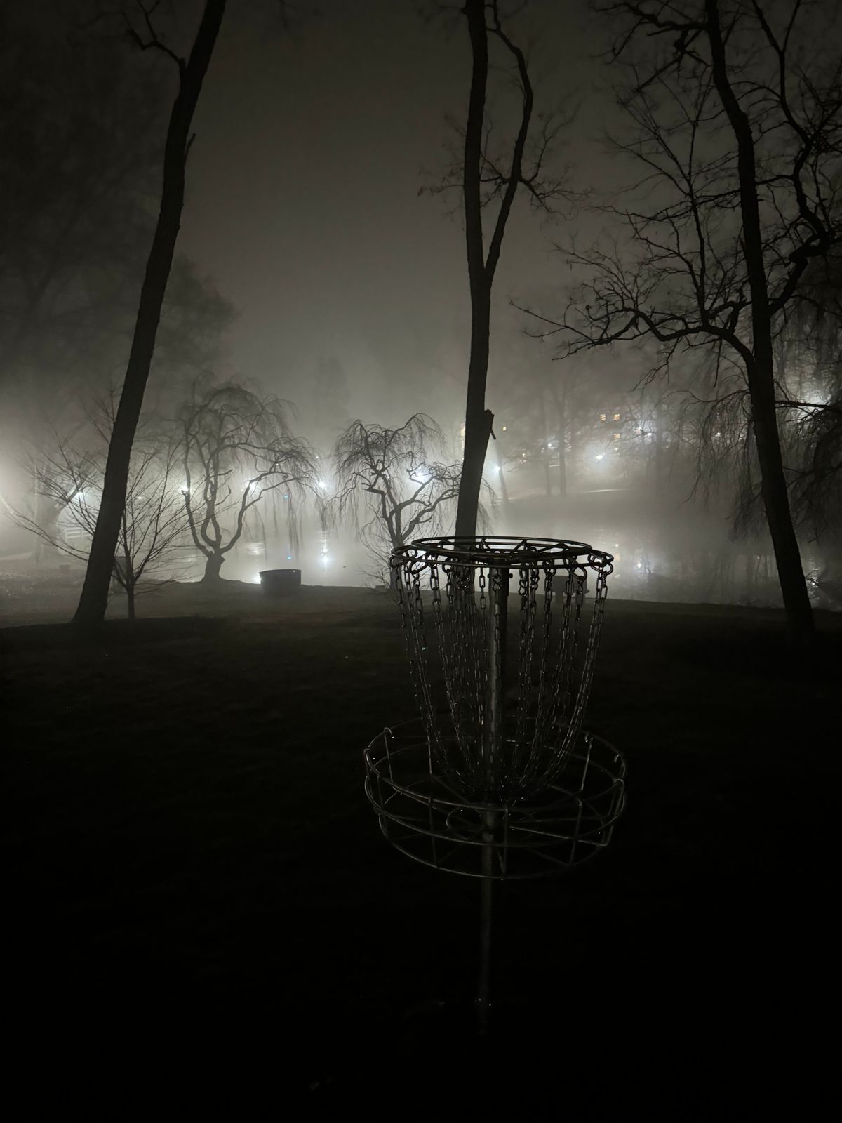 Hole 1 at night