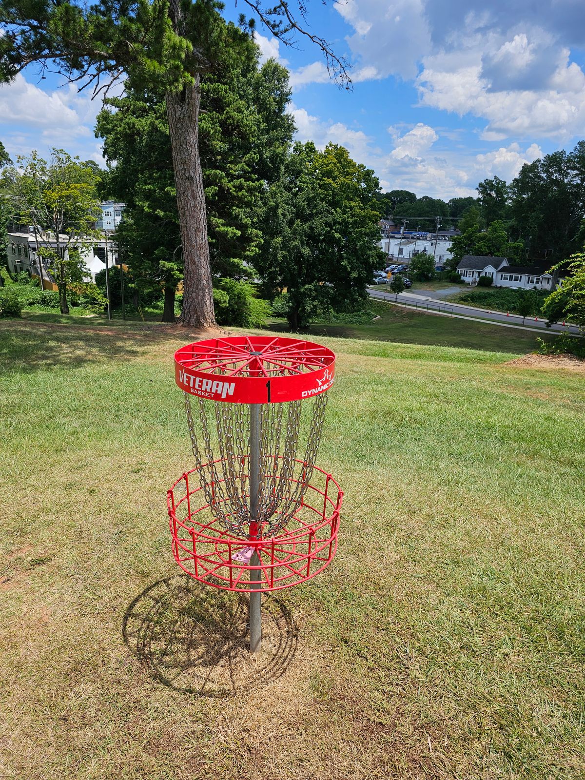 Hole 1's basket