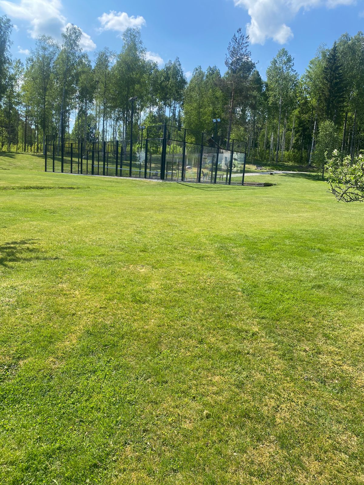 Padelbana finns också