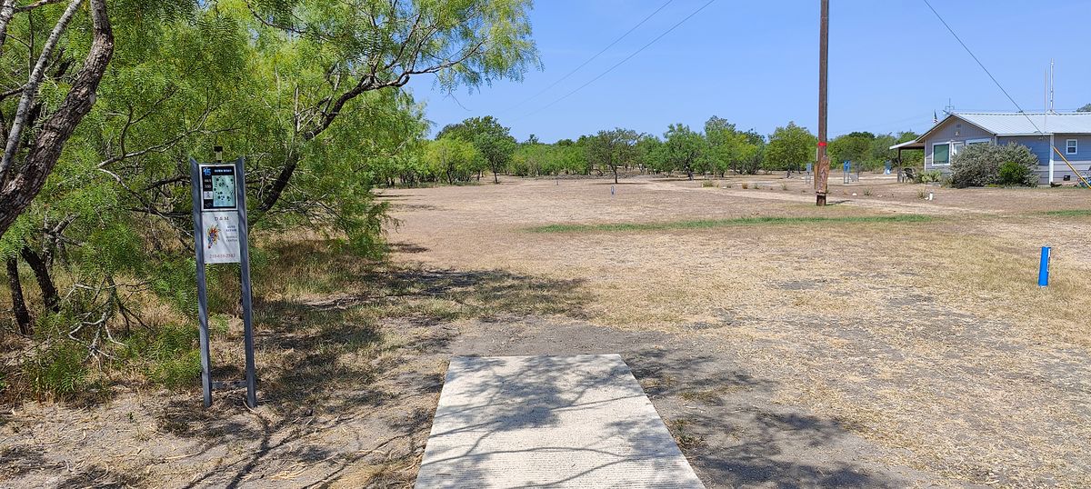Hole 15 tee pad.