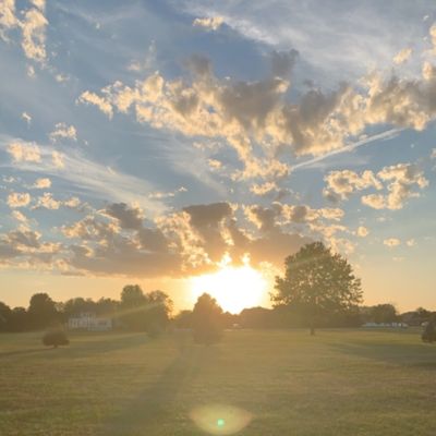 Hole 14 at sunset