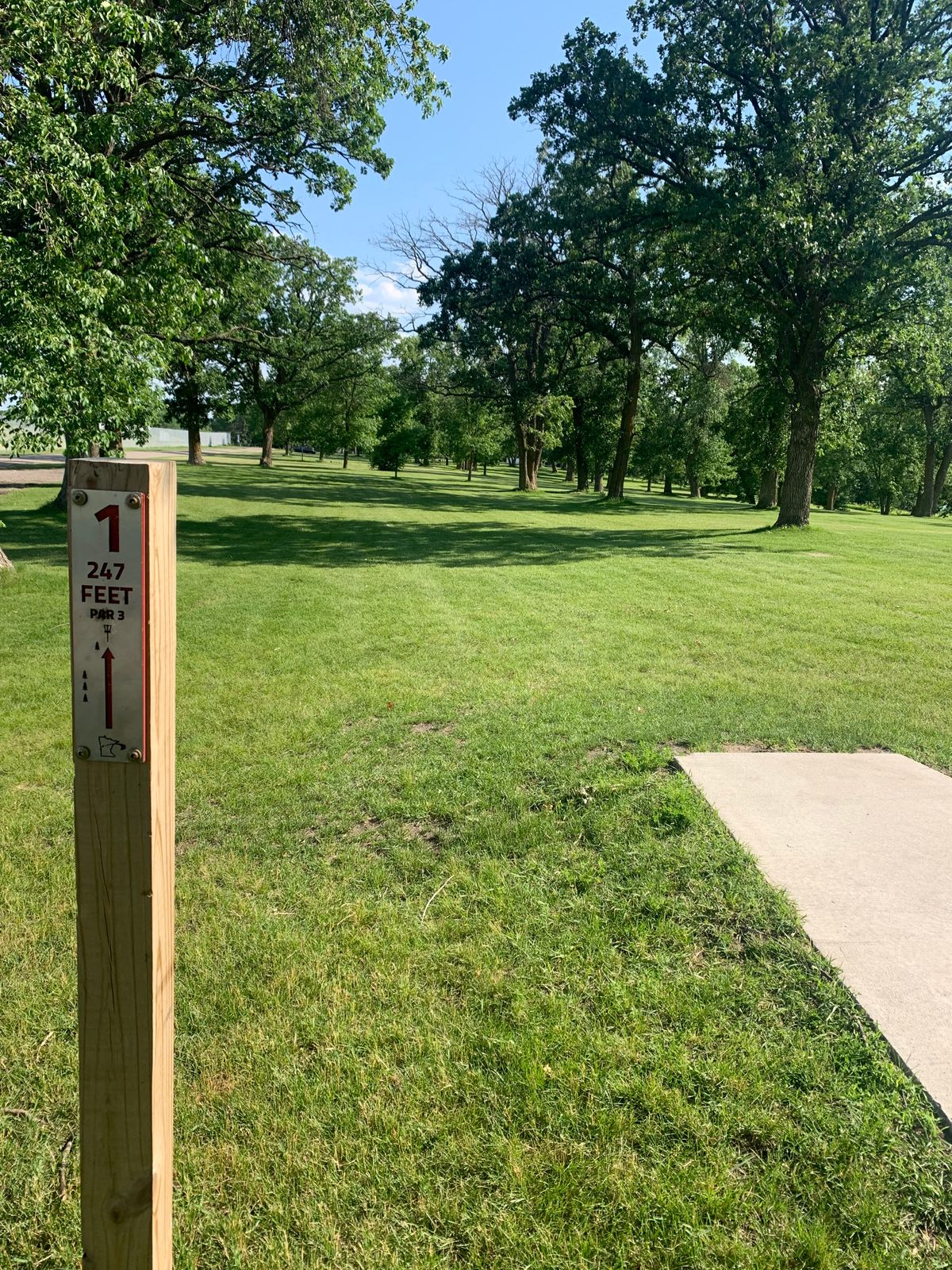 View of hole 1.