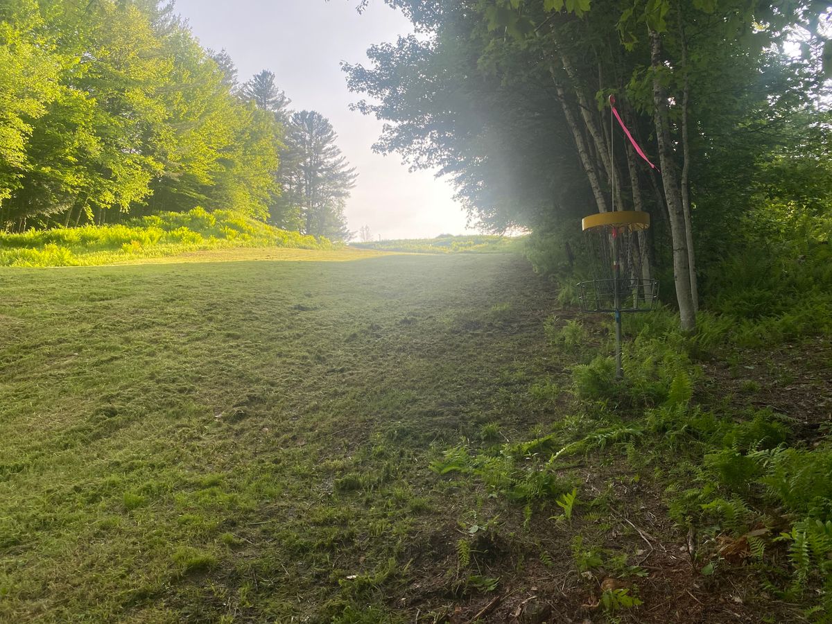 Old Hole one basket location back at tee box.