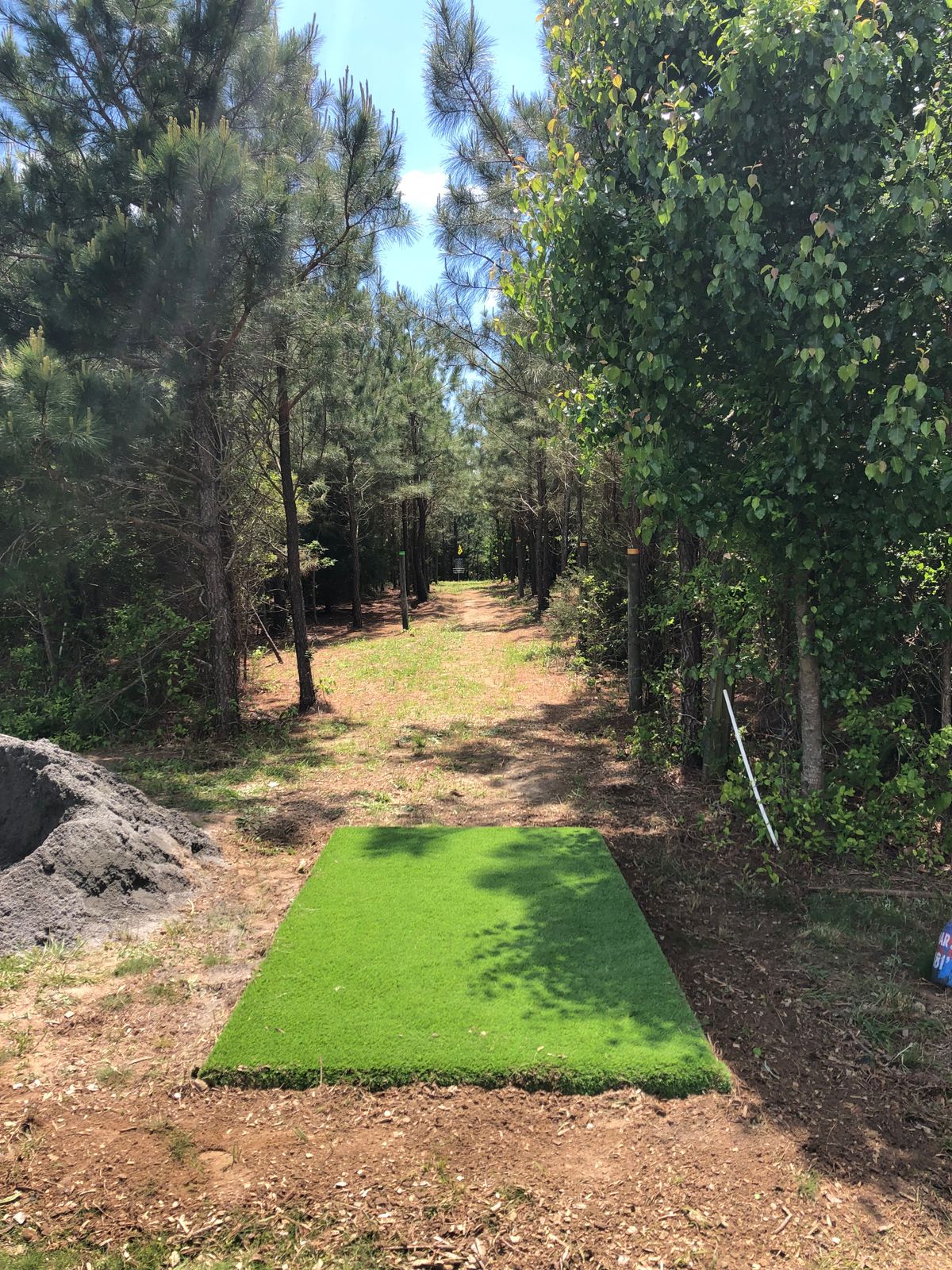 Hole 10 with new tee pad