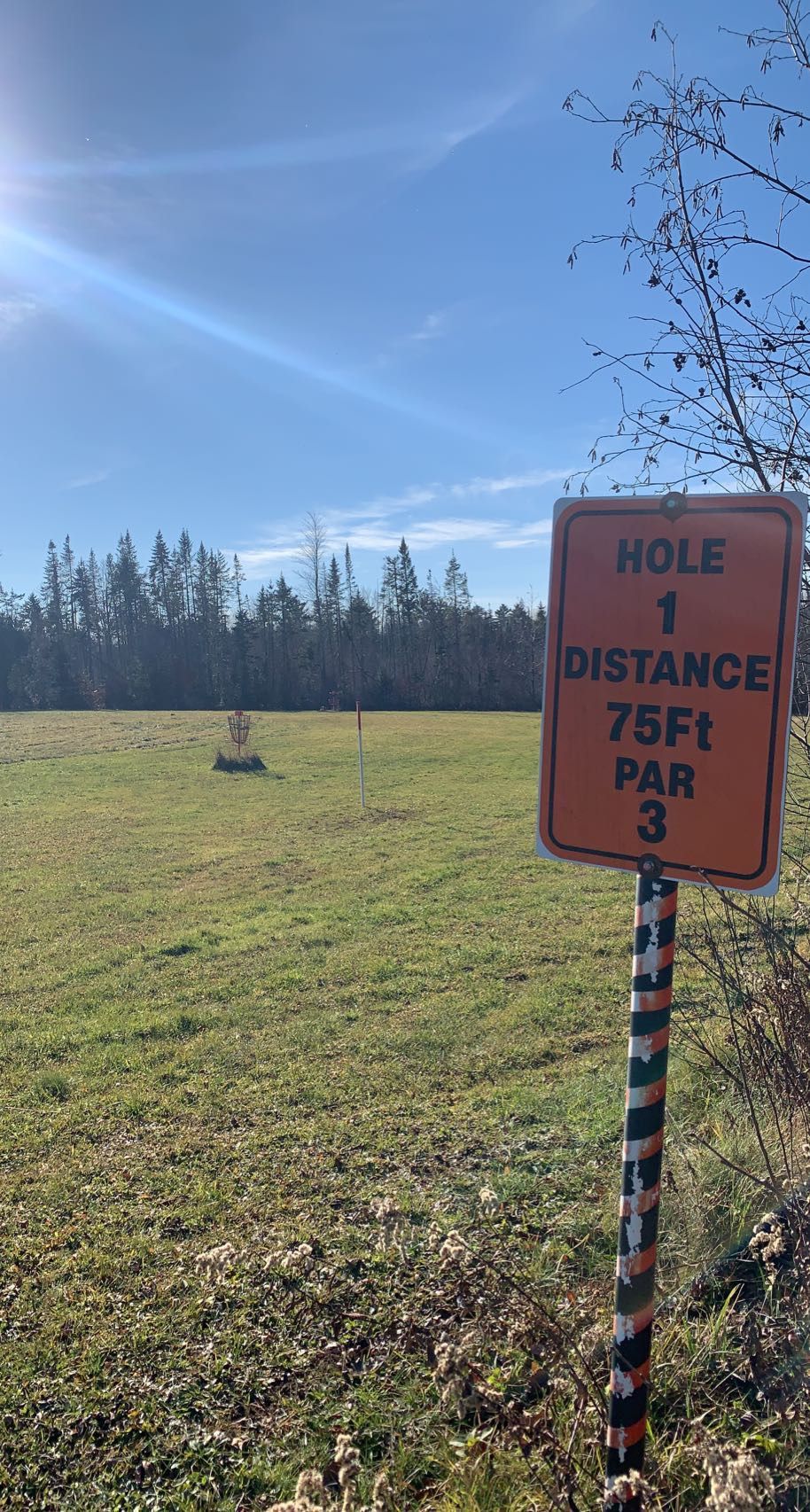 75’ par 3 first hole