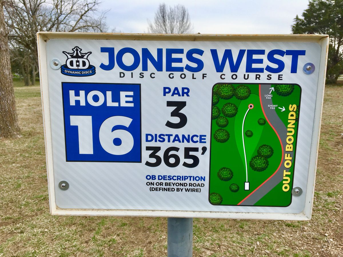 Hole 16 Tee Sign