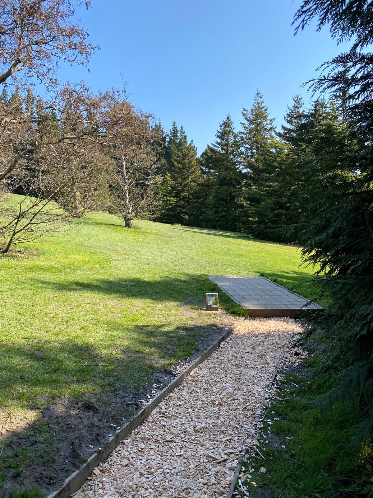 Follow the path to get to hole 3's teepad