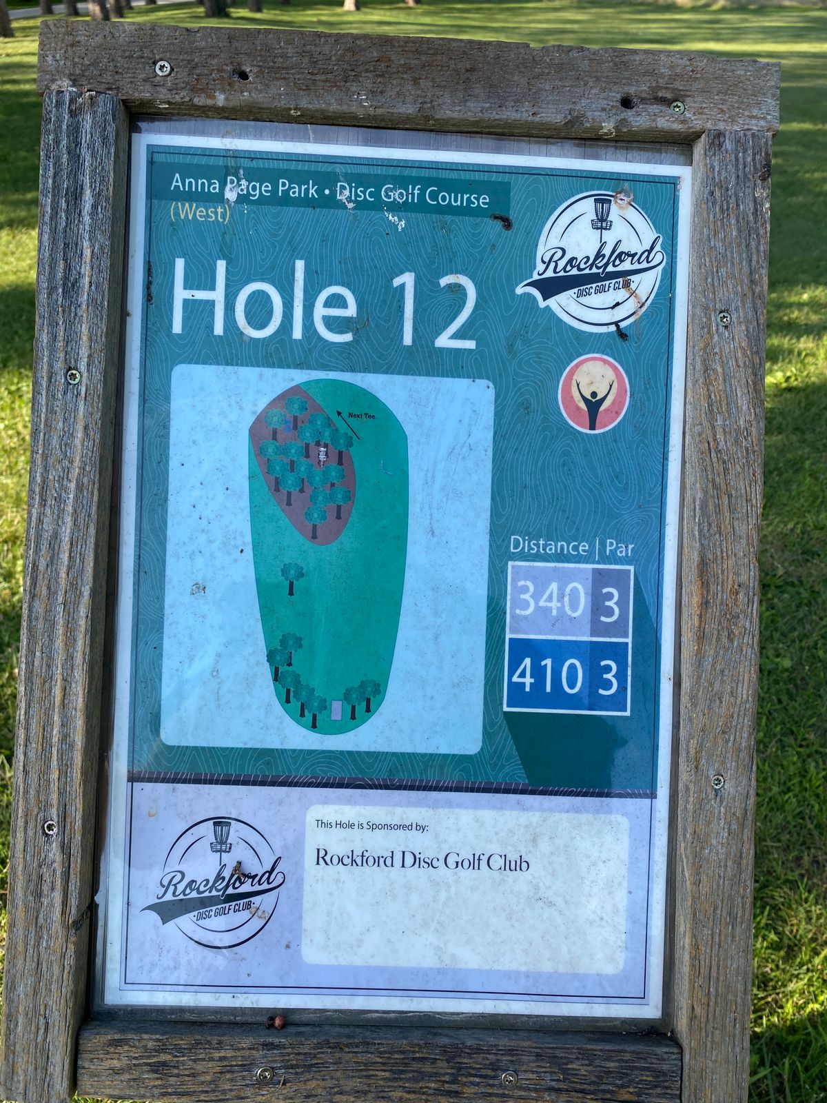 Hole 12 tee sign.