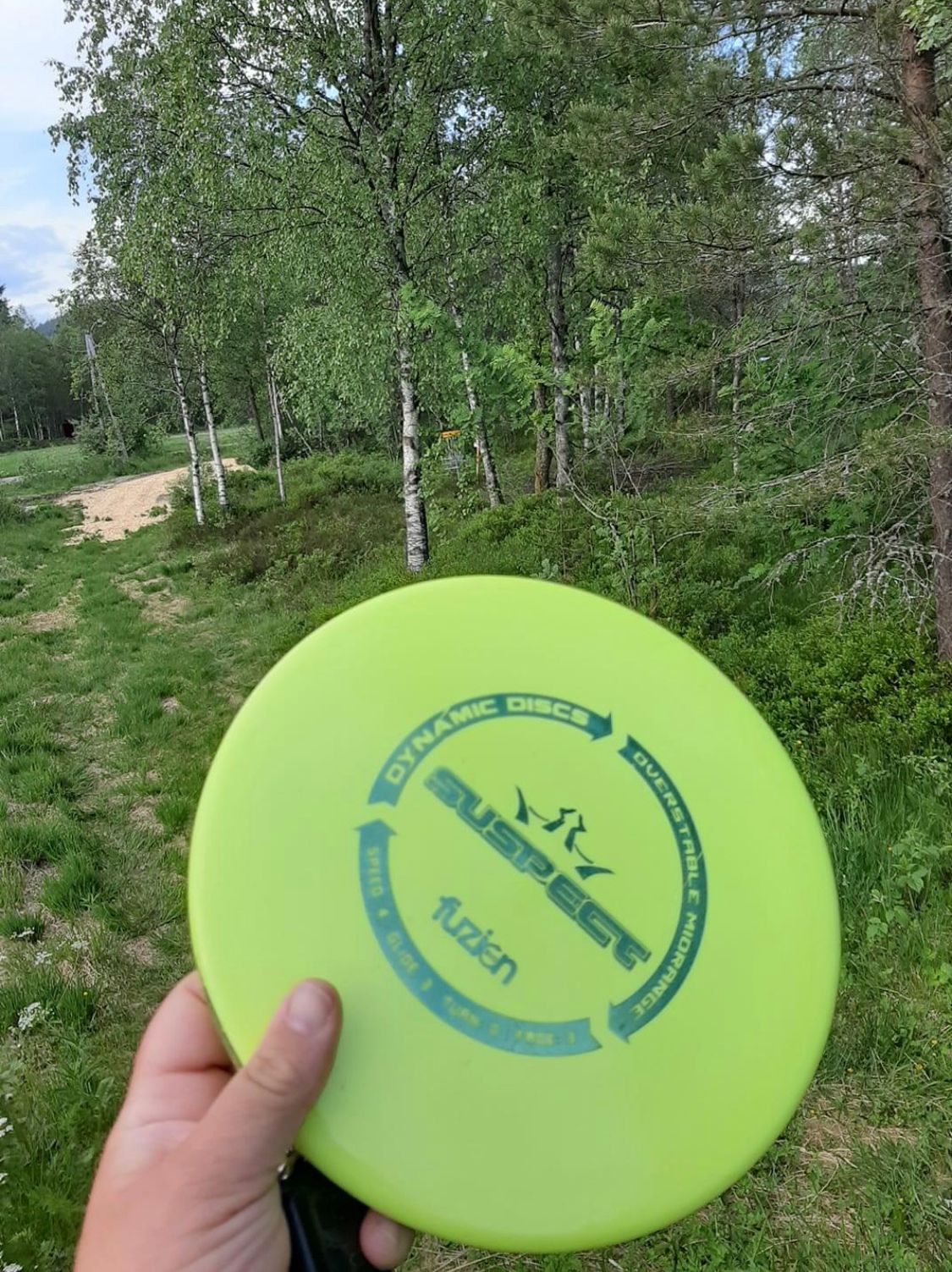 Hull nr.2 som skimtes inne mellom trærne🥏
