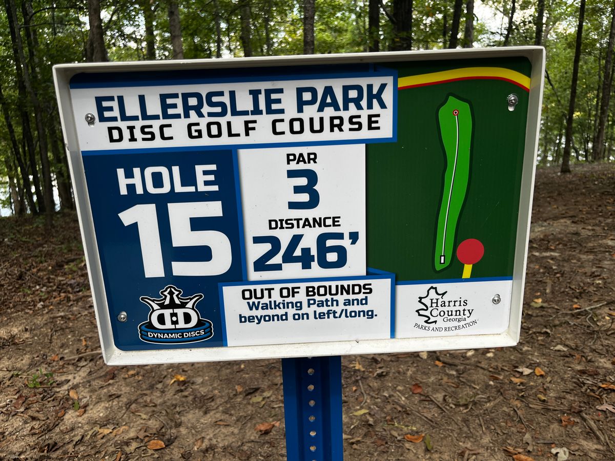 Hole 15 sign
