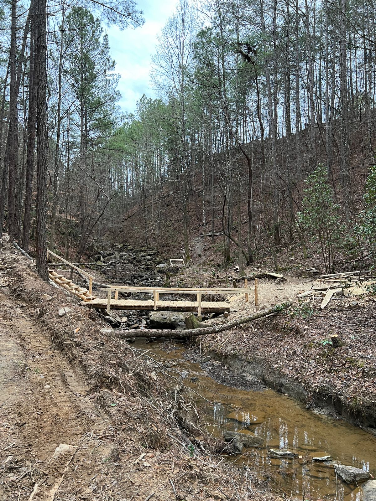 Bridge after 15’s tee shot