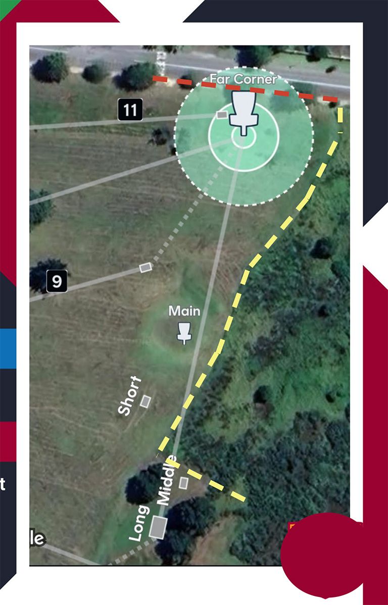 Hazard on the right, +1 and throw from where it lies.
