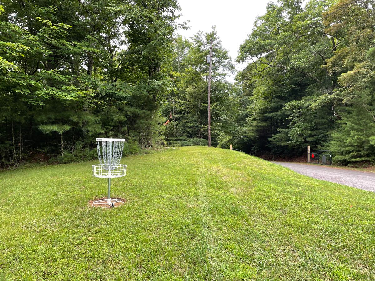 Hole 1 green. Looking back toward fairway.