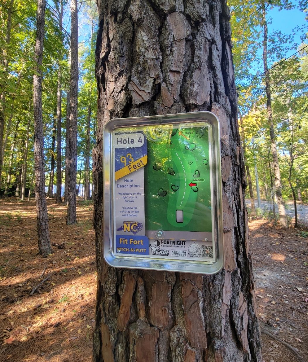 Hole 4 tee sign