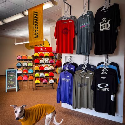 Indy is the shop greeter