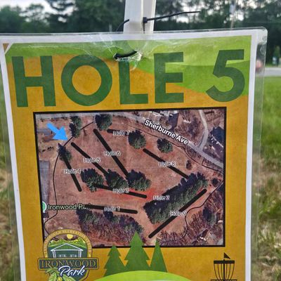 Hole 5 actual dist. 306'
